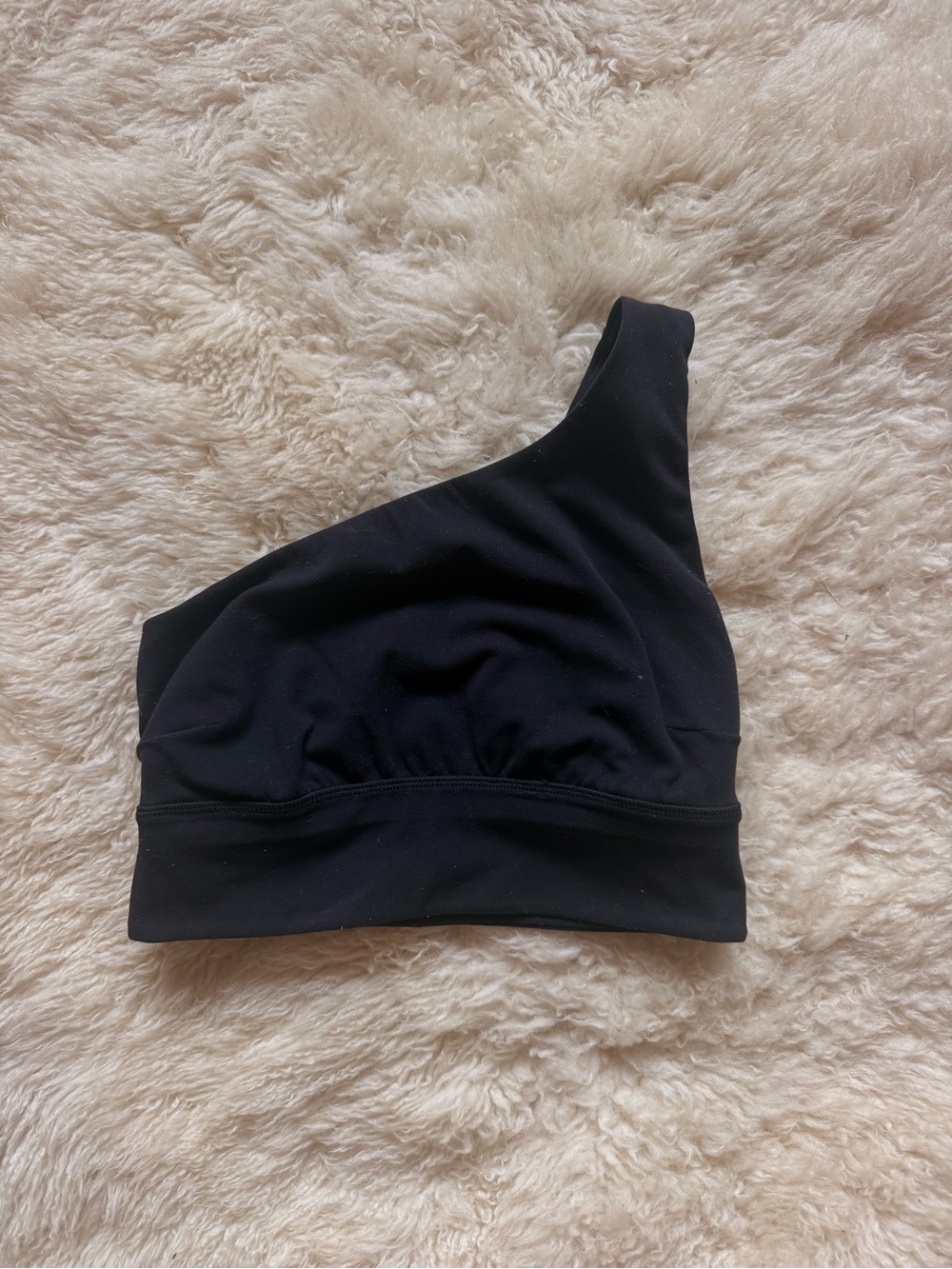 lululemon athletica One-Shoulder Black sports bra